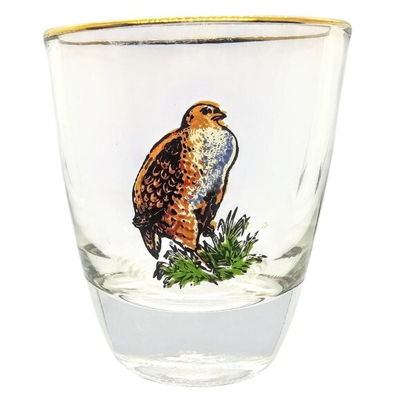 Ruhrglas Wildlife Game Mini Shot Glasses Boar Pheasant Buck Hawk Doe - Picture 9 of 14